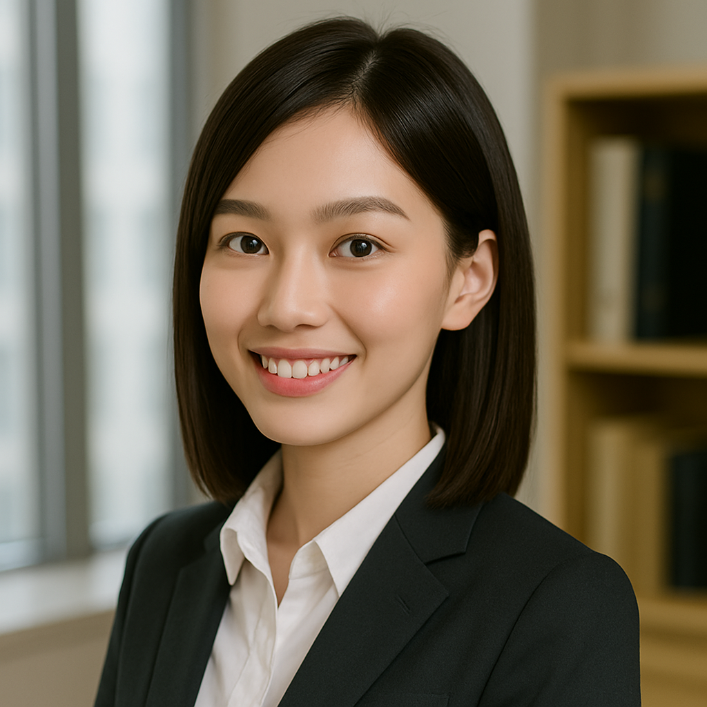 肩までのストレートの女性