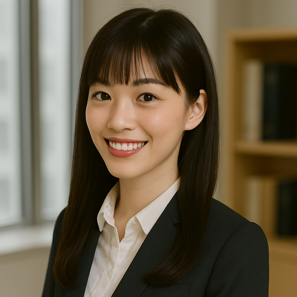 前髪ありのロングストレートの女性