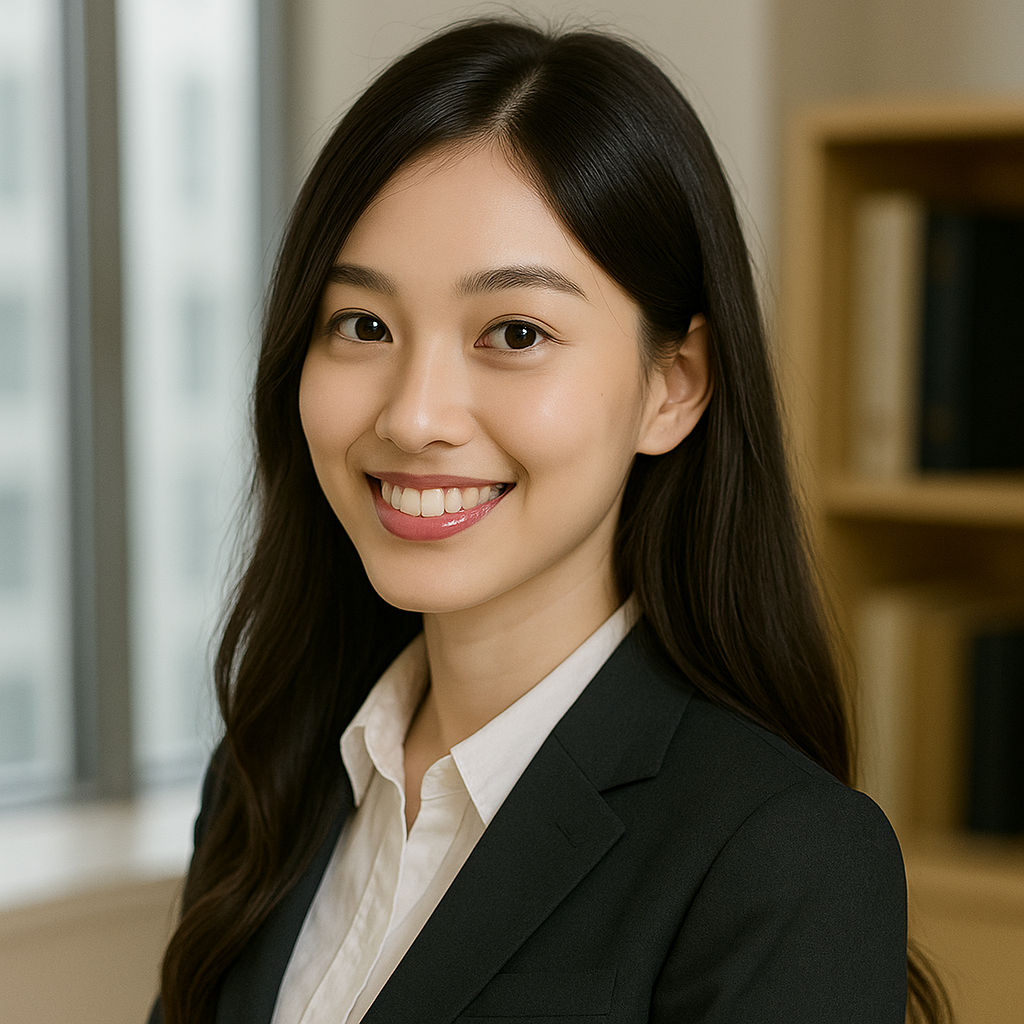 ロングウェーブの女性