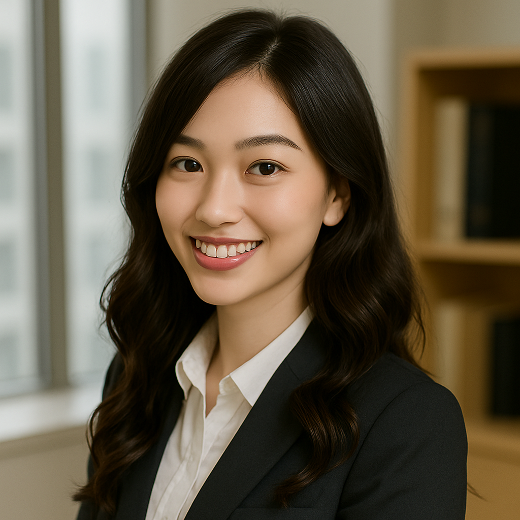 自然なゆるいカールの女性