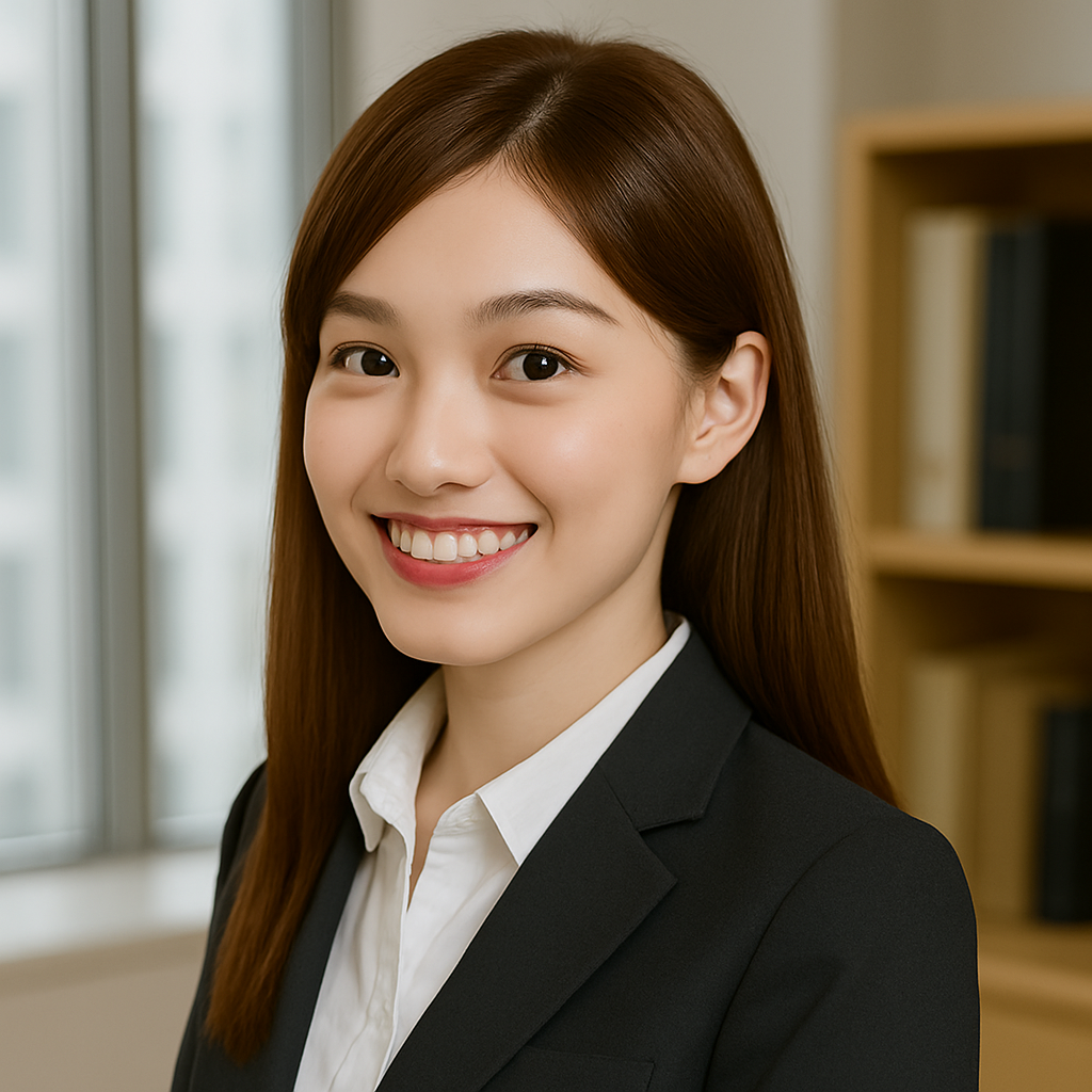 茶髪の女性