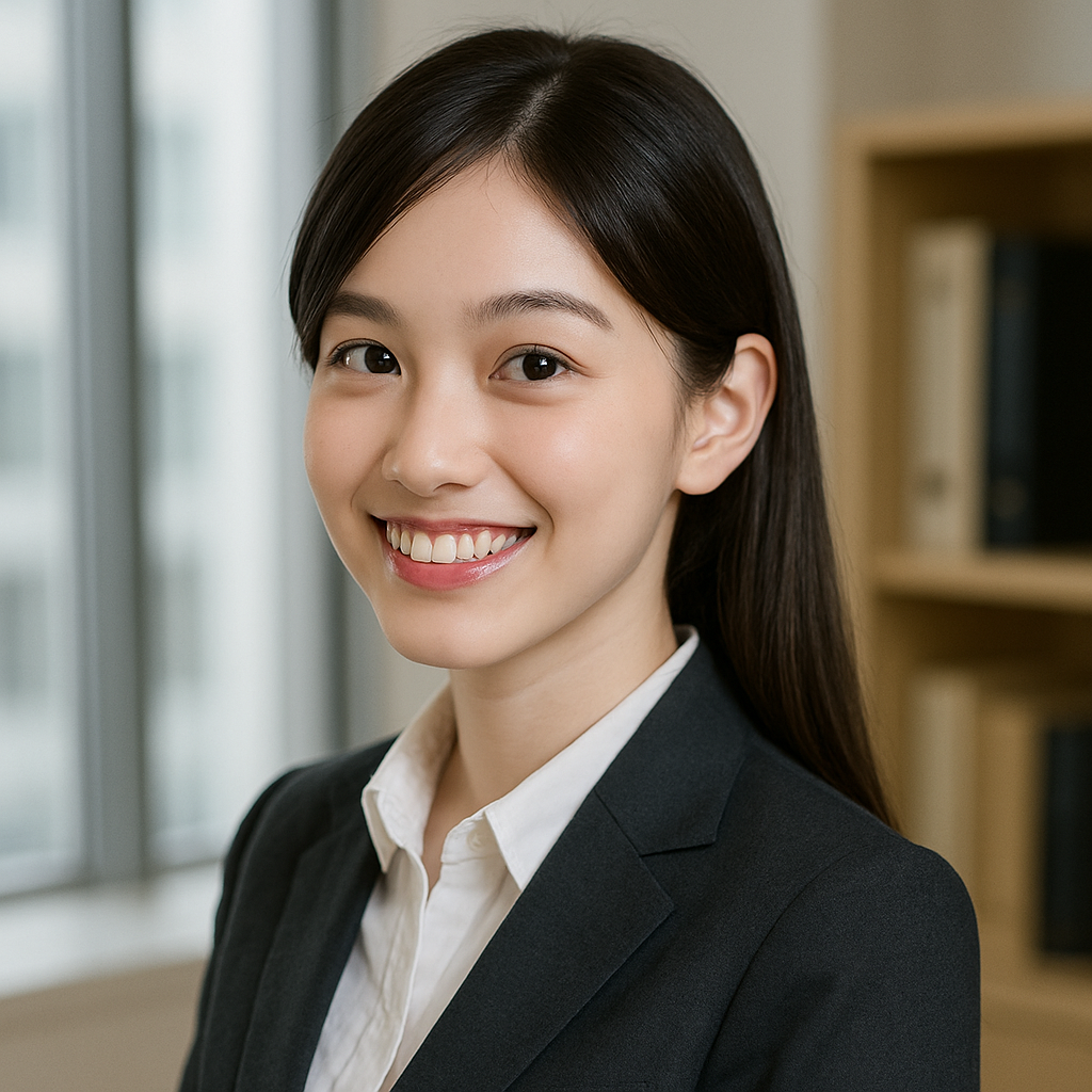 基本となる女性の写真風イメージ画像
